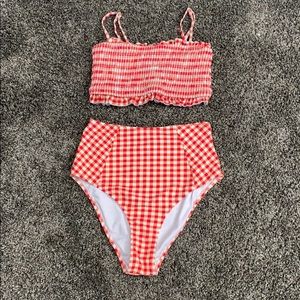 Cupshe Plaid Bikini